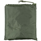  FOX Outdoor Poncho Rip Stop in Oliv mit Kapuze, in Sack eingepackt