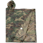 FOX Outdoor Poncho Rip Stop, gefaltet