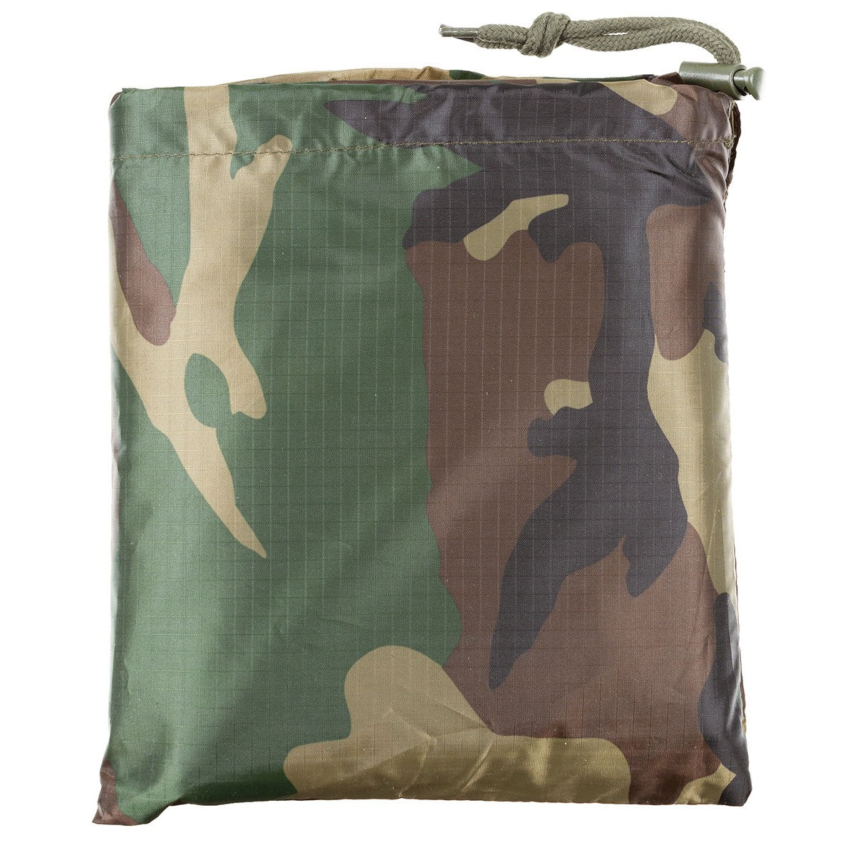FOX Outdoor Poncho Rip Stop, in Sack zusammengepackt