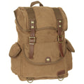 MFH Pure Trash PT Rucksack braun Canvas Retro Outdoor Freizeit Rucksack Daypack