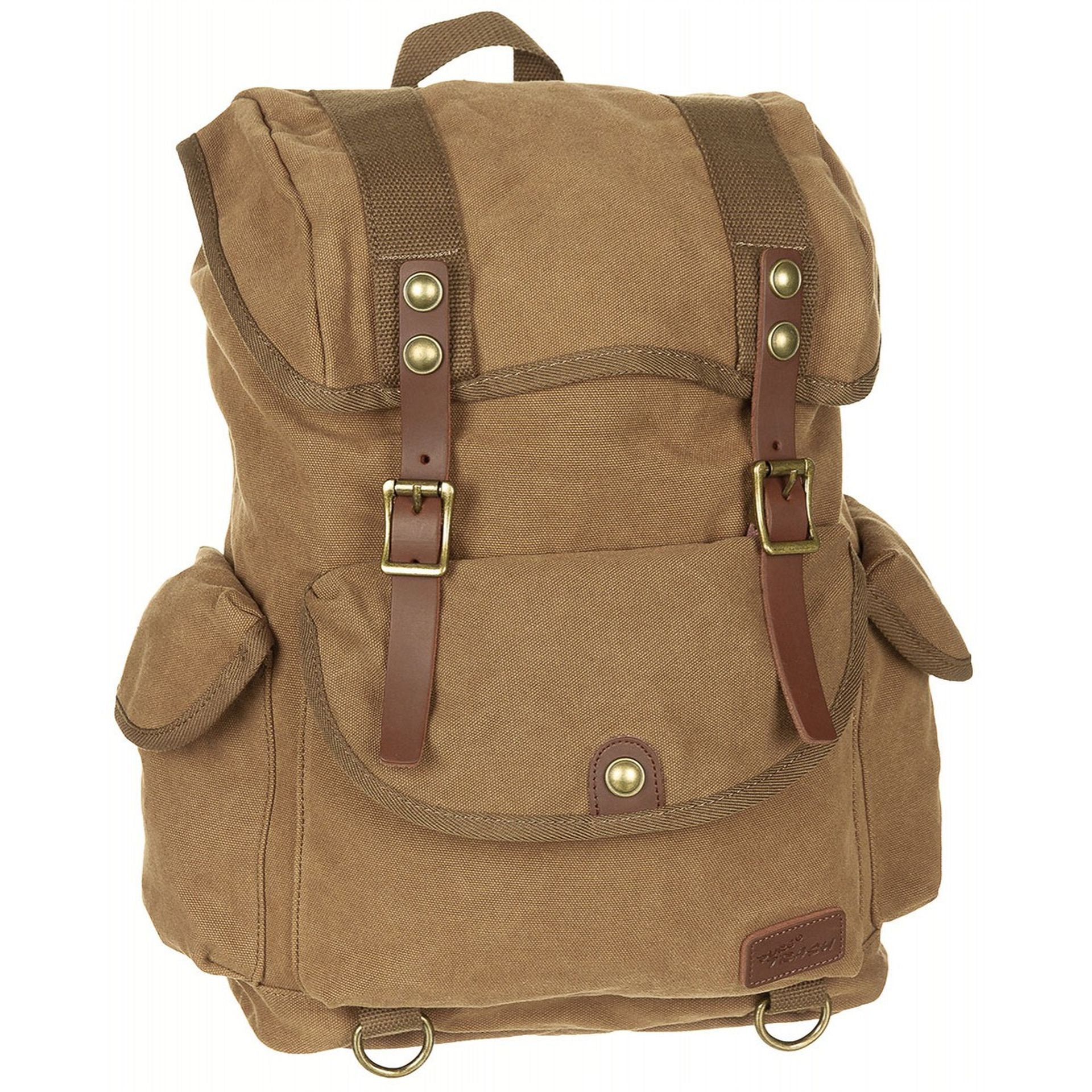 MFH Pure Trash PT Rucksack braun Canvas Retro Outdoor Freizeit Rucksack Daypack