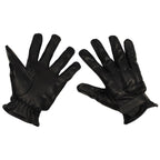 MFH Security Handschuhe schwarz Quarzsand Lederhandschuhe Sicherheitsdienst