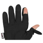FOX Outdoor Tactical Handschuhe ACTION in Schwarz mit Klettverschluss, frontal fotografiert
