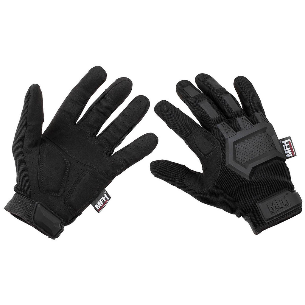 Rückseite der FOX ACTION Handschuhe mit elastischem Handrücken und Knöchelschutz