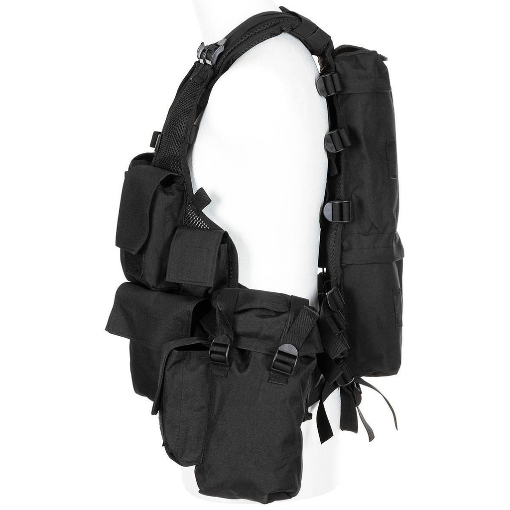 MFH Tactical Vest schwarz  Modular Weste Einsatzweste Paintball Gotcha