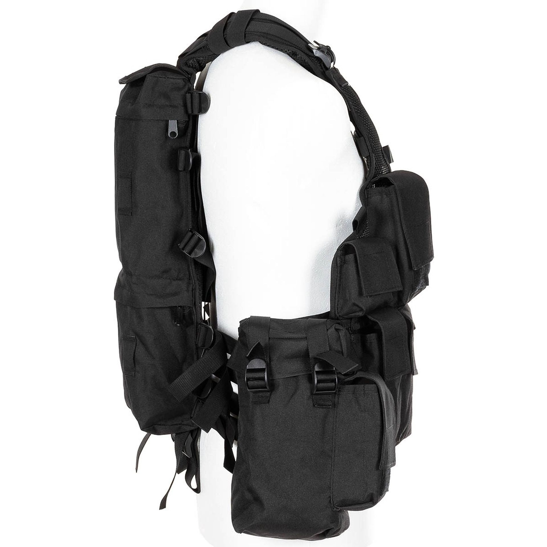 MFH Tactical Vest schwarz  Modular Weste Einsatzweste Paintball Gotcha