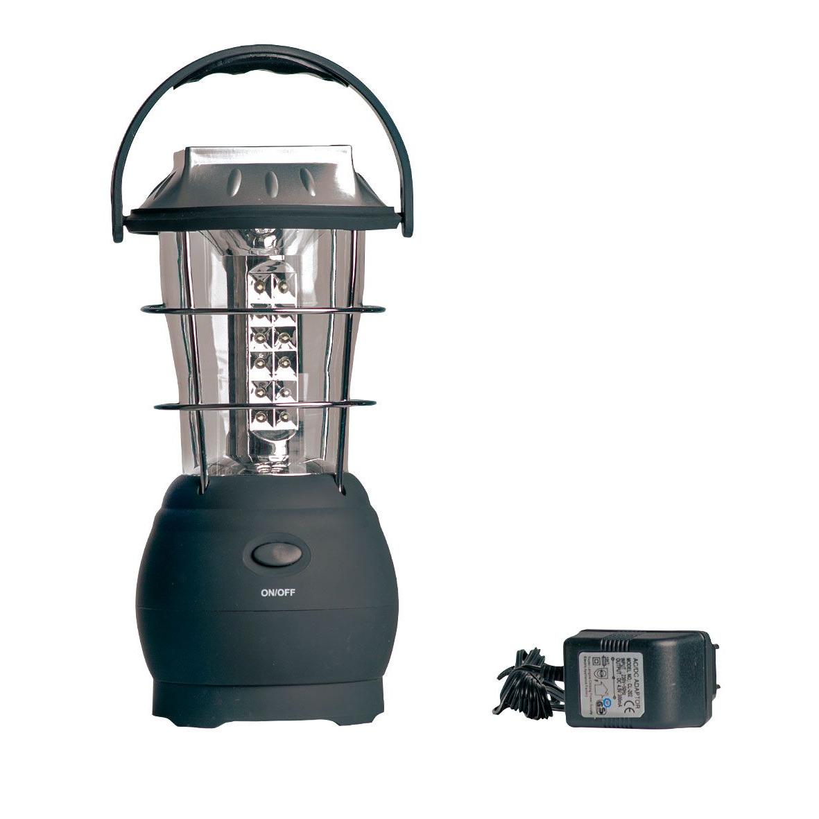 Vorderansicht der MIL-TEC Outdoor-Laterne mit LED-Korpus