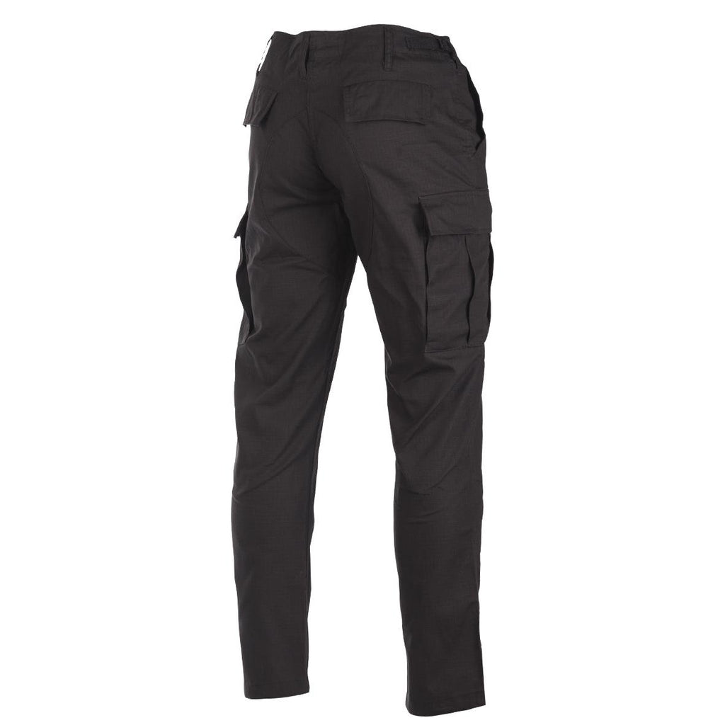 MIL-TEC BDU Hose Feldhose Ripstop Cotton SLIM FIT schwarz Outdoorhose Cargohose