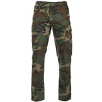 MIL-TEC BDU Hose Feldhose Ripstop Cotton SLIM FIT woodland Outdoorhose Cargohose