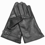 MIL-TEC BW Modell Lederfingerhandschuhe schwarz gef. Lederhandschuhe Handschuhe