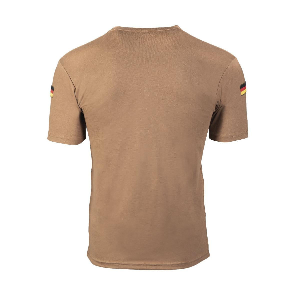 MIL-TEC BW Tropen T-Shirt Tropen Shirt Fb. coyote mit Nationalitätsabzeichen