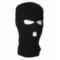Schwarze MIL-TEC 3-Loch Balaclava aus Strick – Sturmhaube mit Augen- und Mundöffnung für Outdoor und Winter
