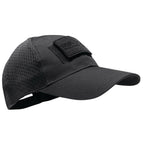 Vorderansicht der woodland Tactical Cap von MIL-TEC mit Patchfläche