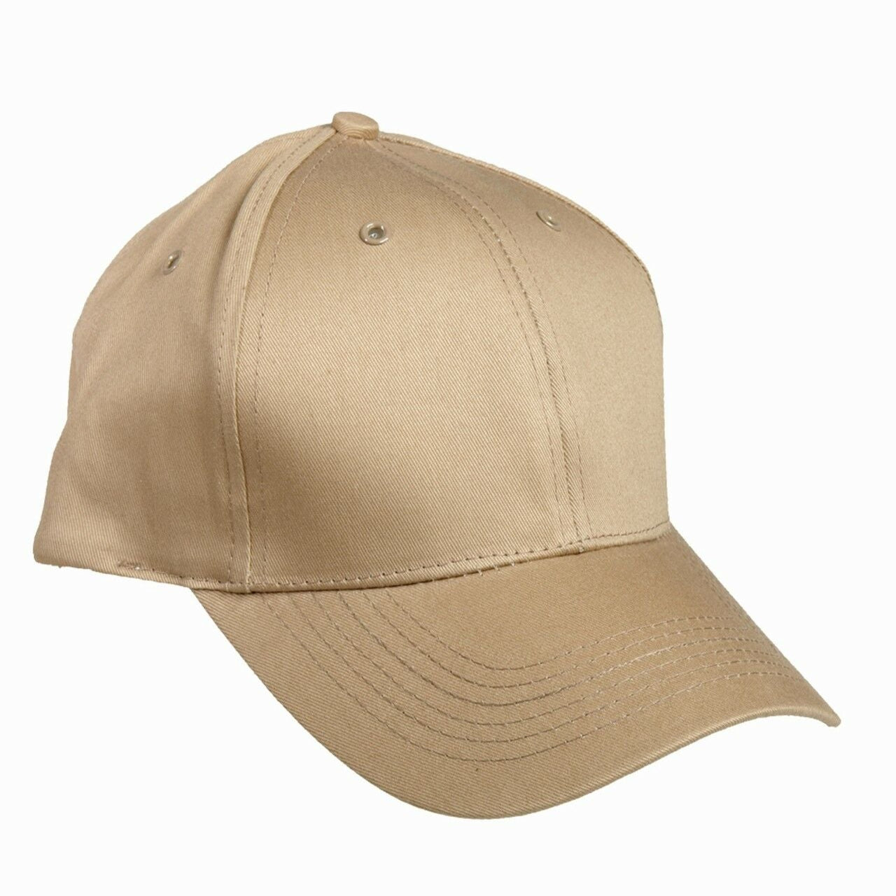 MIL-TEC Baseball Cap in Khaki – schlichte Outdoor-Kappe in Einheitsgröße
