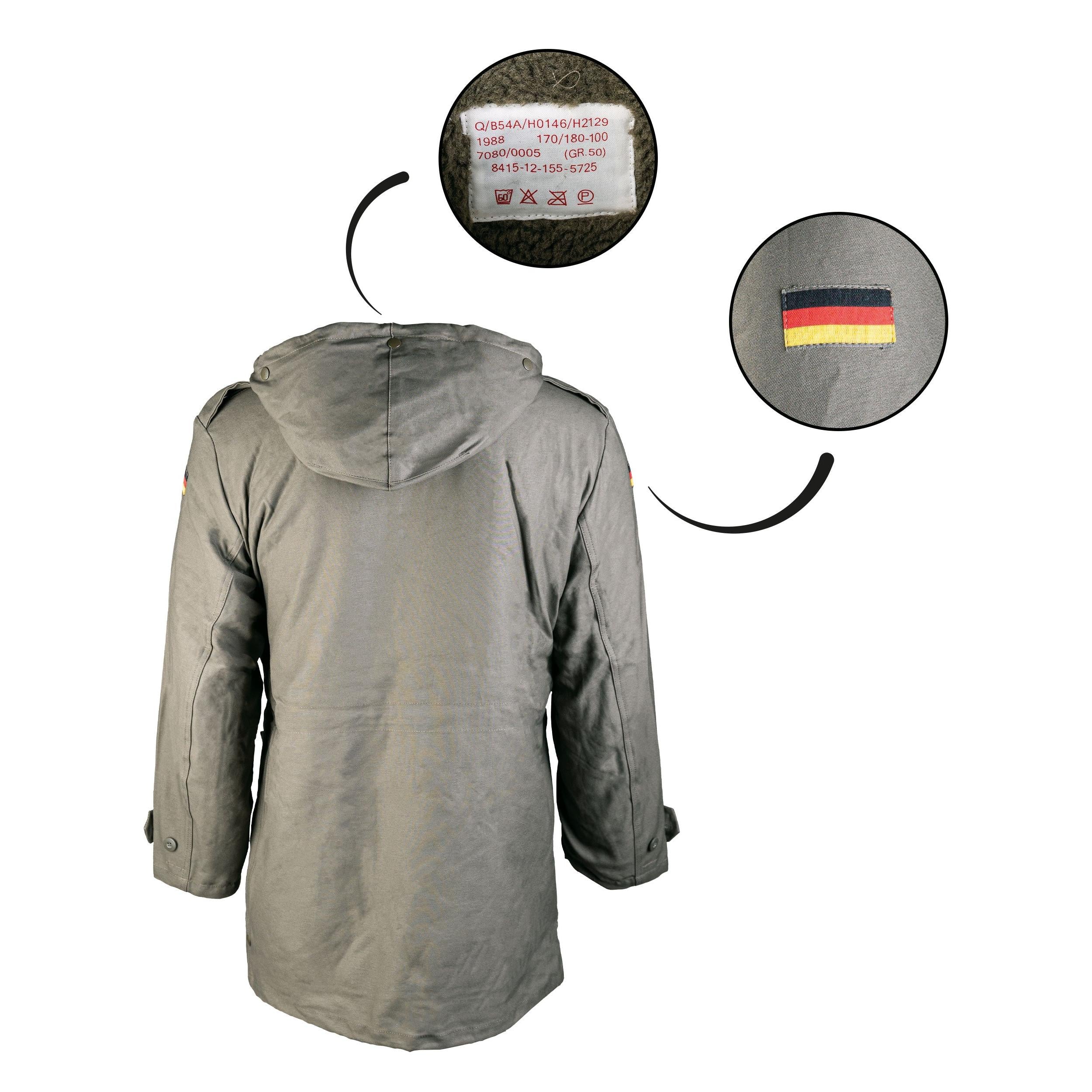 MIL-TEC Bundeswehr Parka Modell oliv Bw Parka m. Innenfutter Military Jacke