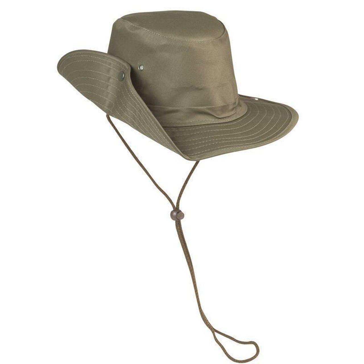 MIL-TEC Buschhut mit Druckknopf oliv Safari Hut Sommerhut