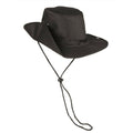MIL-TEC Buschhut mit Druckknopf schwarz Safari Hut Sommerhut