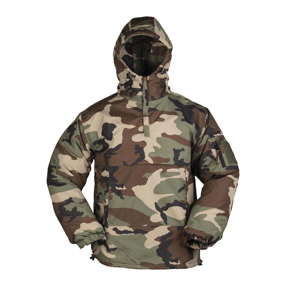 MIL-TEC Combat Anorak Jacke woodland Tarnjacke Tarnanorak Jagdjacke winddicht