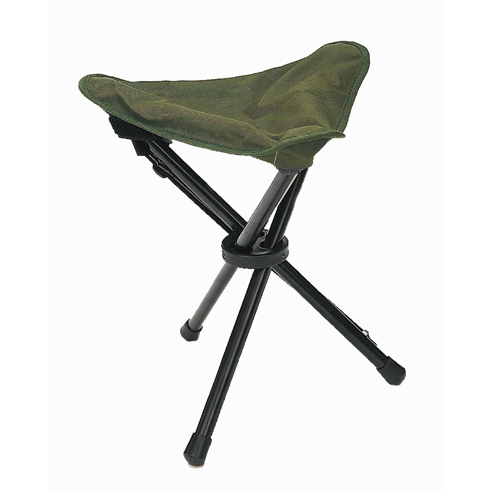 Dreibein Klapphocker MIL-TEC – faltbar & stabil bis 100 kg – Grewe-Shop