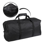 Seitenansicht der schwarzen Einsatztragetasche mit Reißverschluss