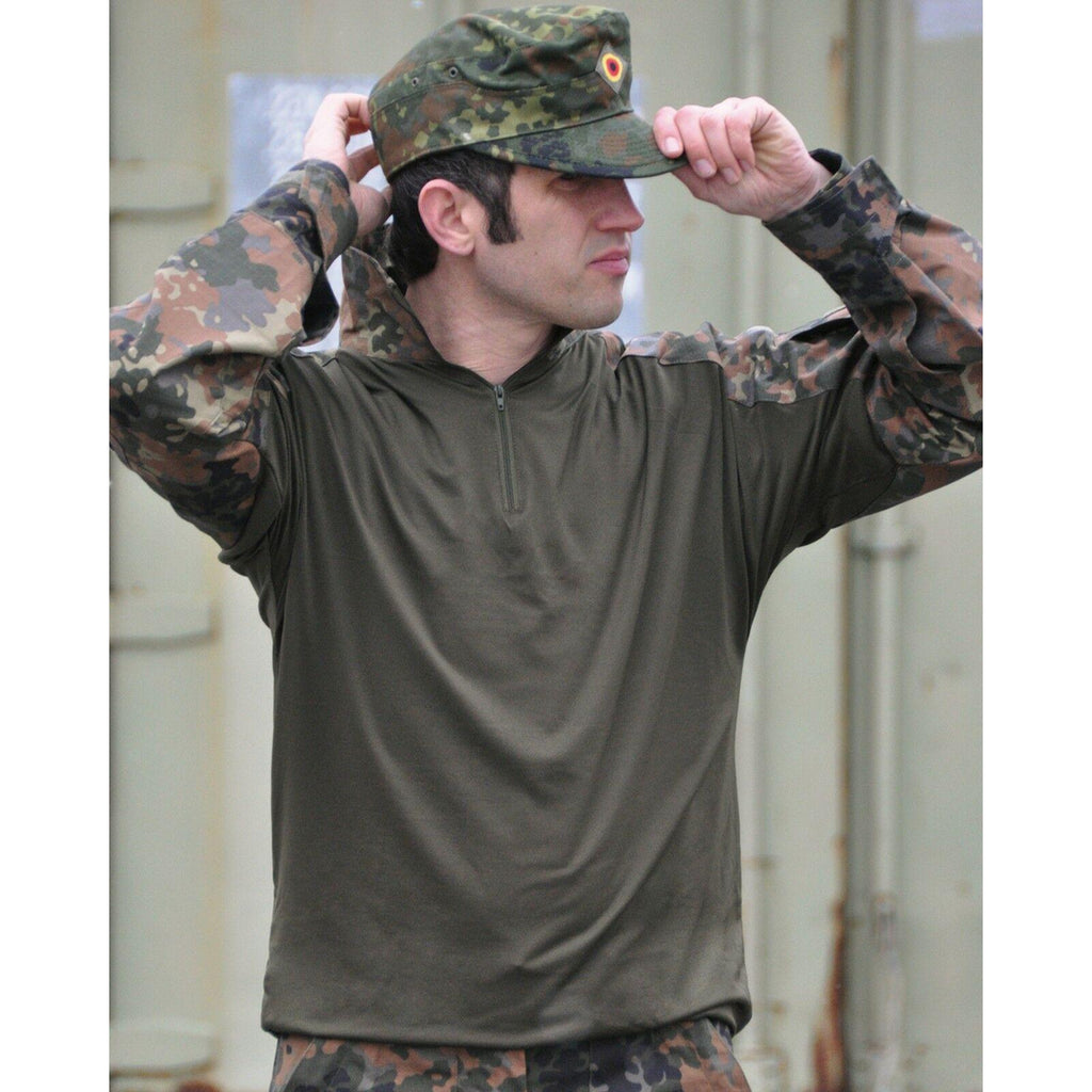 MIL-TEC Feldhemd Tactical flecktarn Combat Shirt Einsatzhemd Softair Paintball