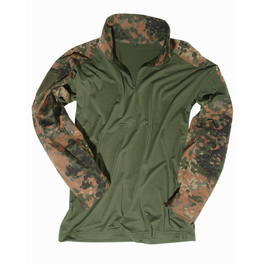 MIL-TEC Feldhemd Tactical flecktarn Combat Shirt Einsatzhemd Softair Paintball