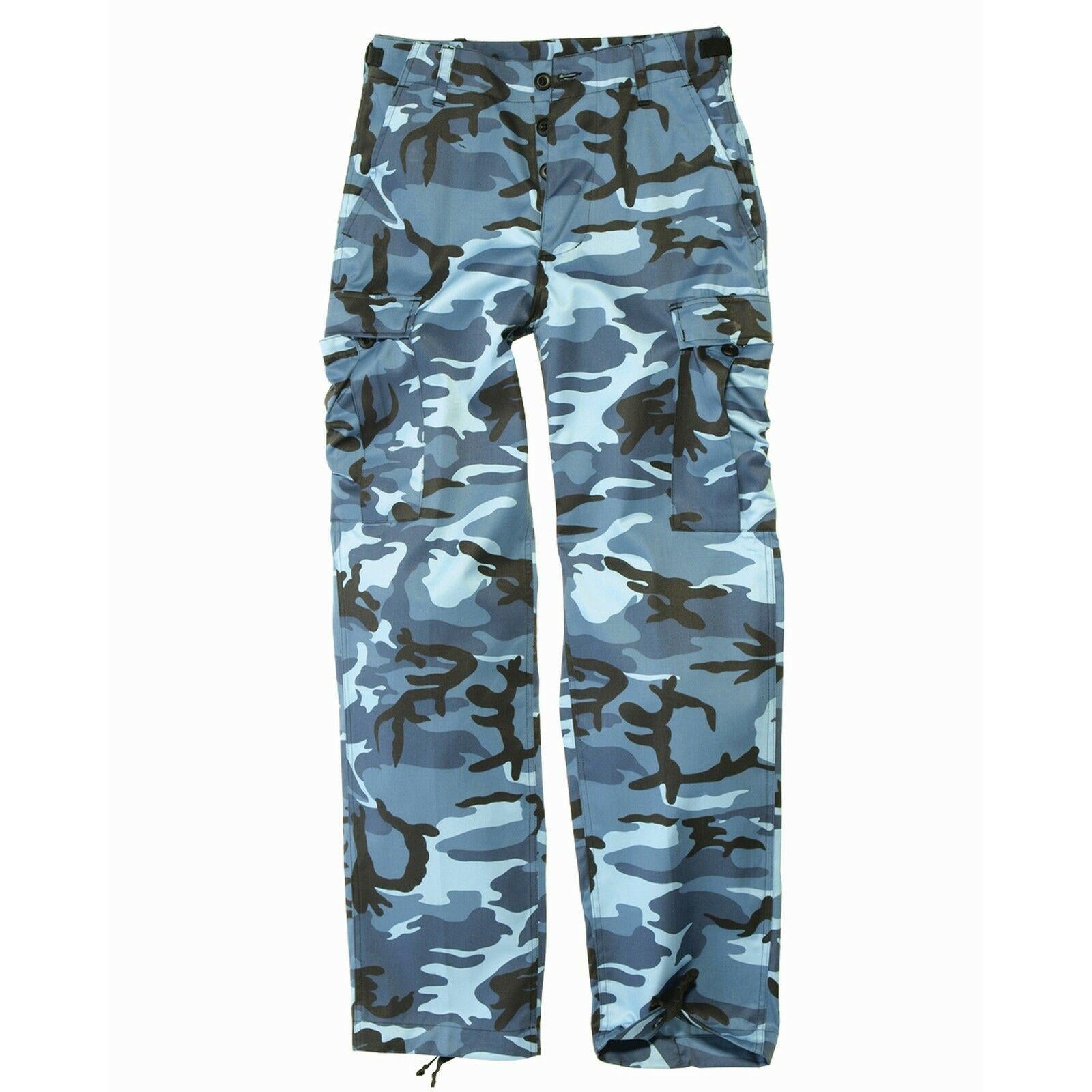 MIL-TEC Feldhose Typ BDU sky blue Army Cargo Hose Tarnhose Jagdhose Anglerhose