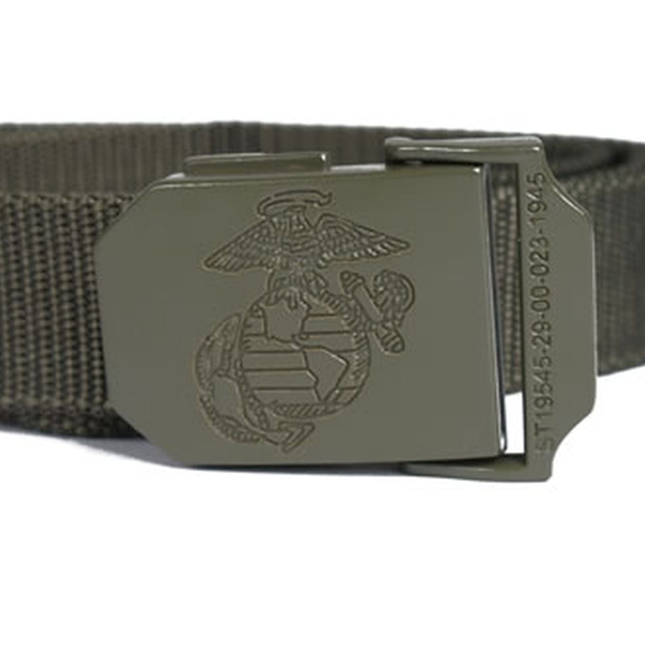 Detailansicht der USMC-Schnalle aus Zamak