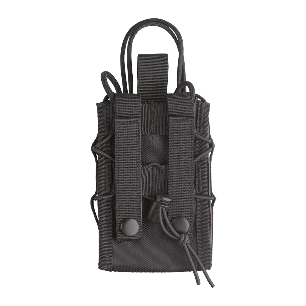 Rückansicht mit Molle-Schlaufen und Druckknopf-Befestigung
