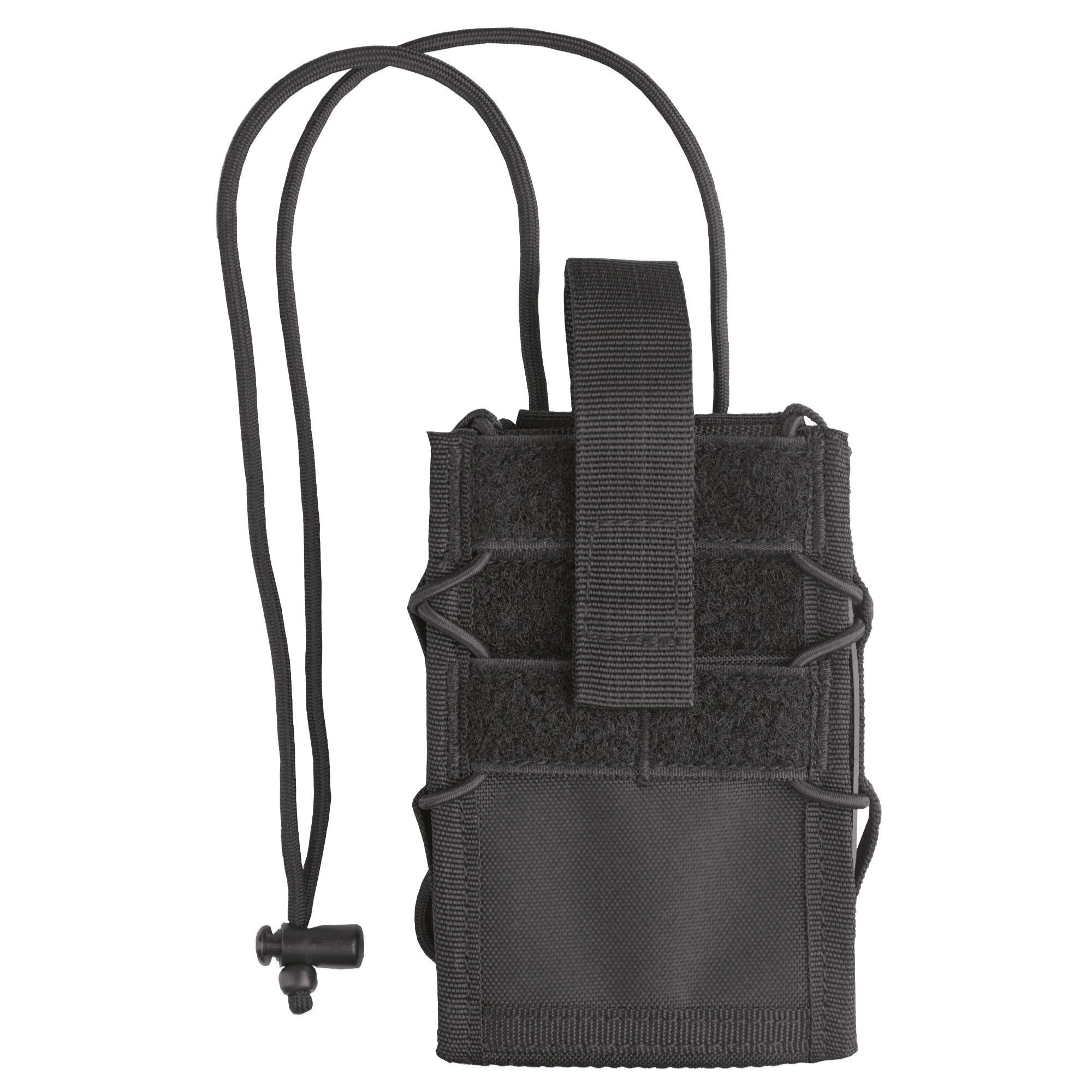 Vorderansicht der MIL-TEC MOLLE-Handytasche mit Klettfläche