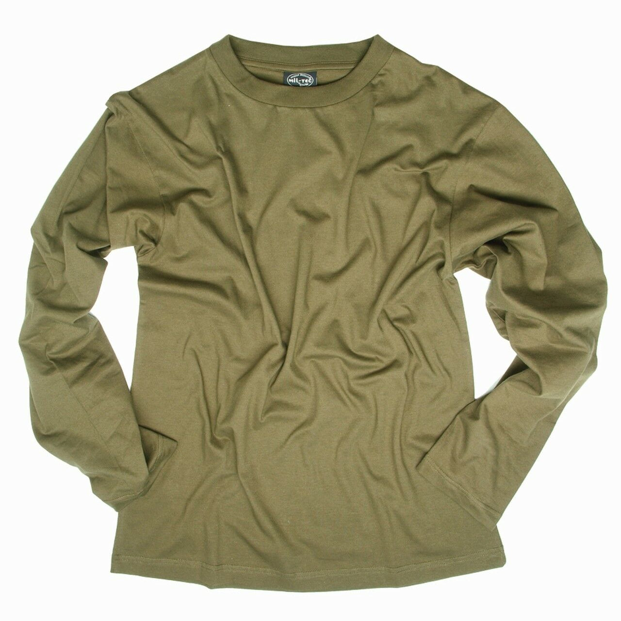 MIL-TEC Langarm Shirt Army Shirt oliv Cotton Shirt longsleeve Unterhemd