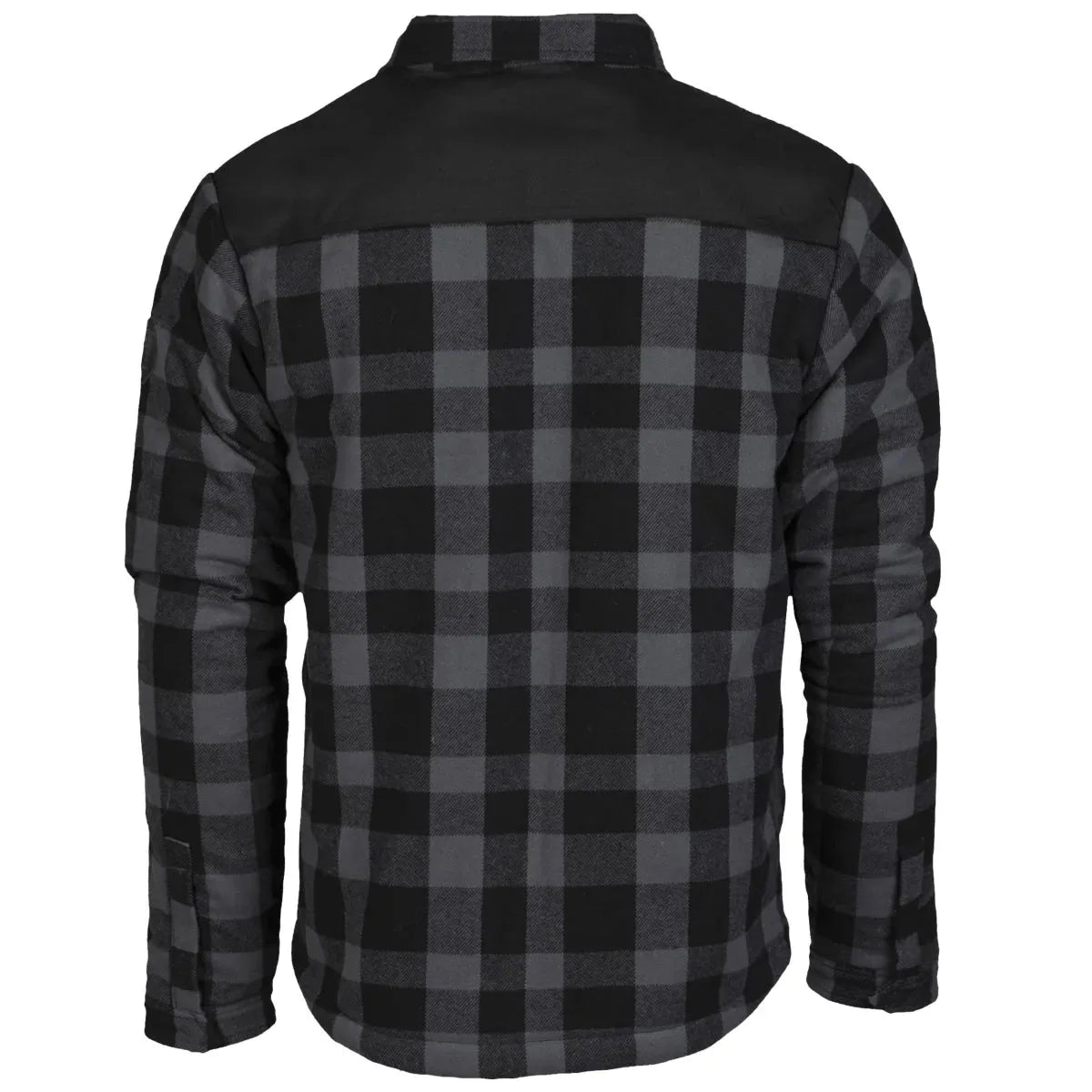 Rückansicht der Lumberjacket mit klassischem Karomuster
