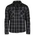 Vorderansicht der MIL-TEC Lumberjacket in Schwarz-Grau