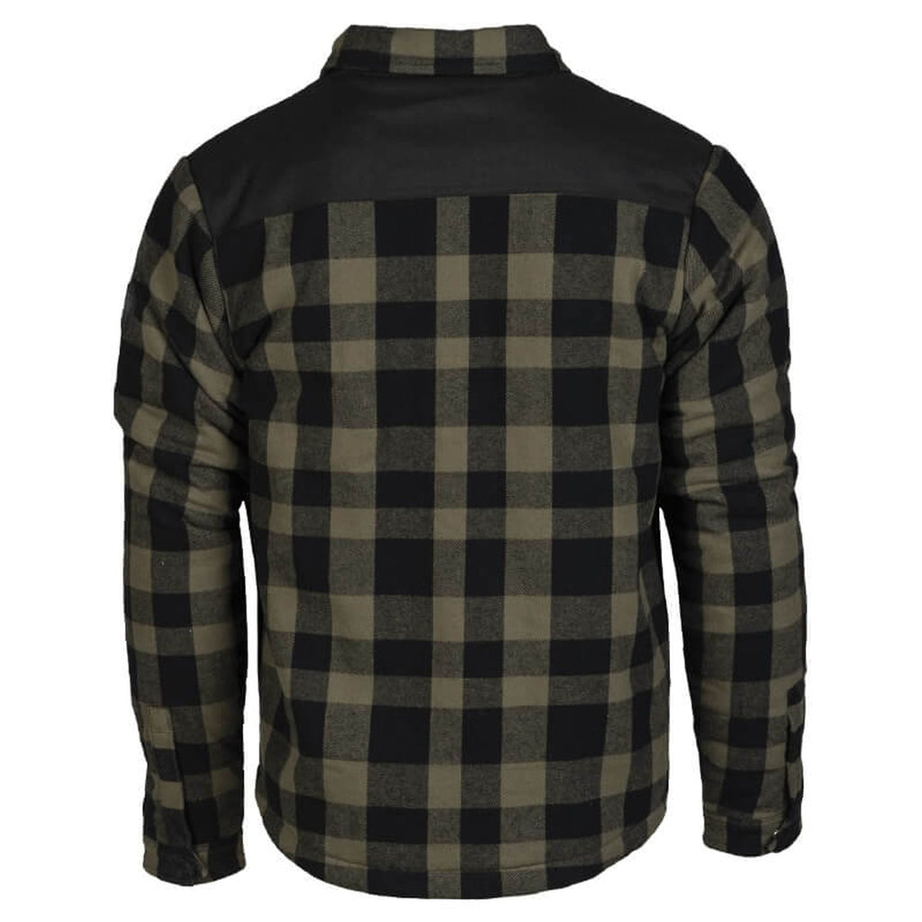 MIL-TEC Lumberjacket schwarz/oliv Holzfällerjacke Jacke