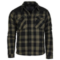 MIL-TEC Lumberjacket schwarz/oliv Holzfällerjacke Jacke