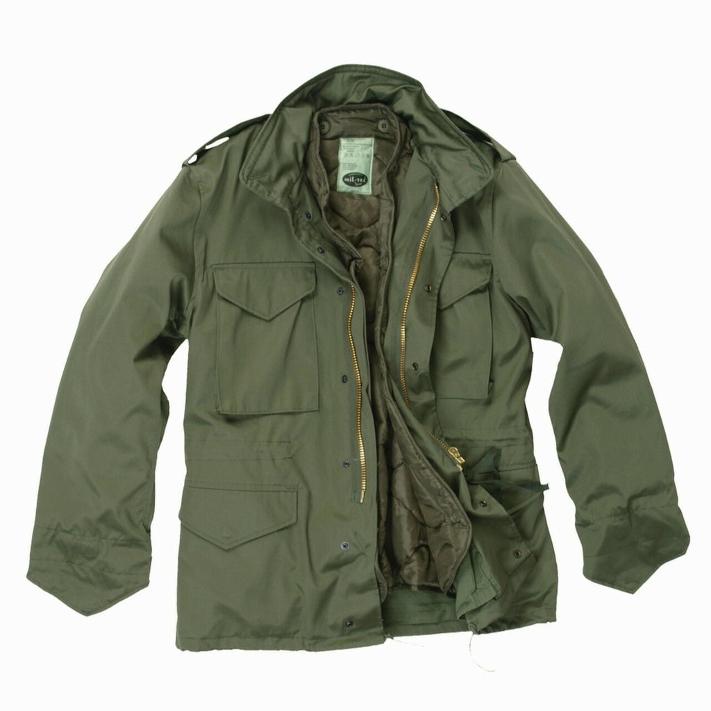 MIL-TEC M65 Feldjacke Imp. oliv Army Jacke mit Futter Jagd- Outdoorjacke