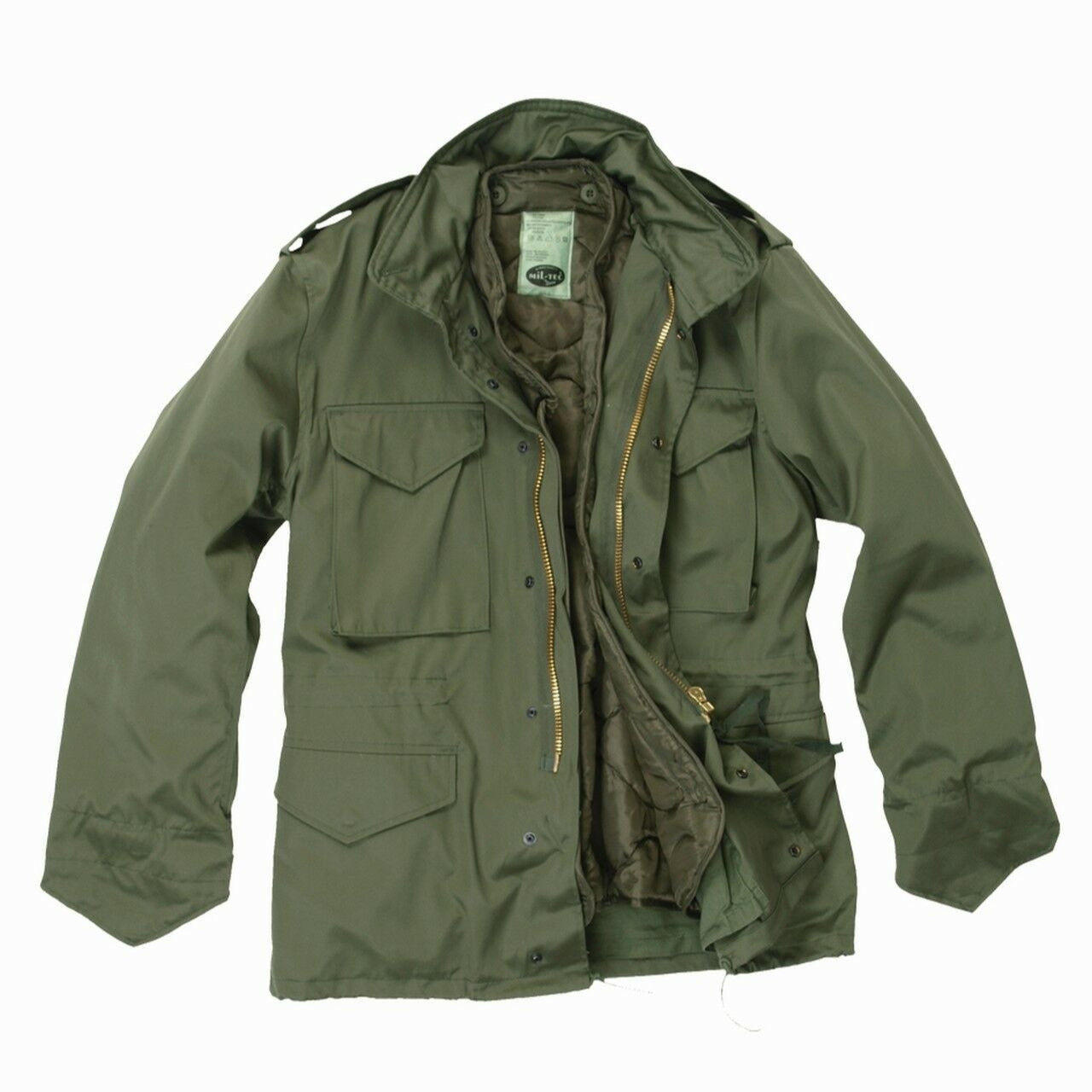 MIL-TEC M65 Feldjacke Imp. oliv Army Jacke mit Futter Jagd- Outdoorjacke