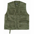 MIL-TEC Outdoor Weste oliv Funktionsweste Jagdweste Anglerweste Wanderweste