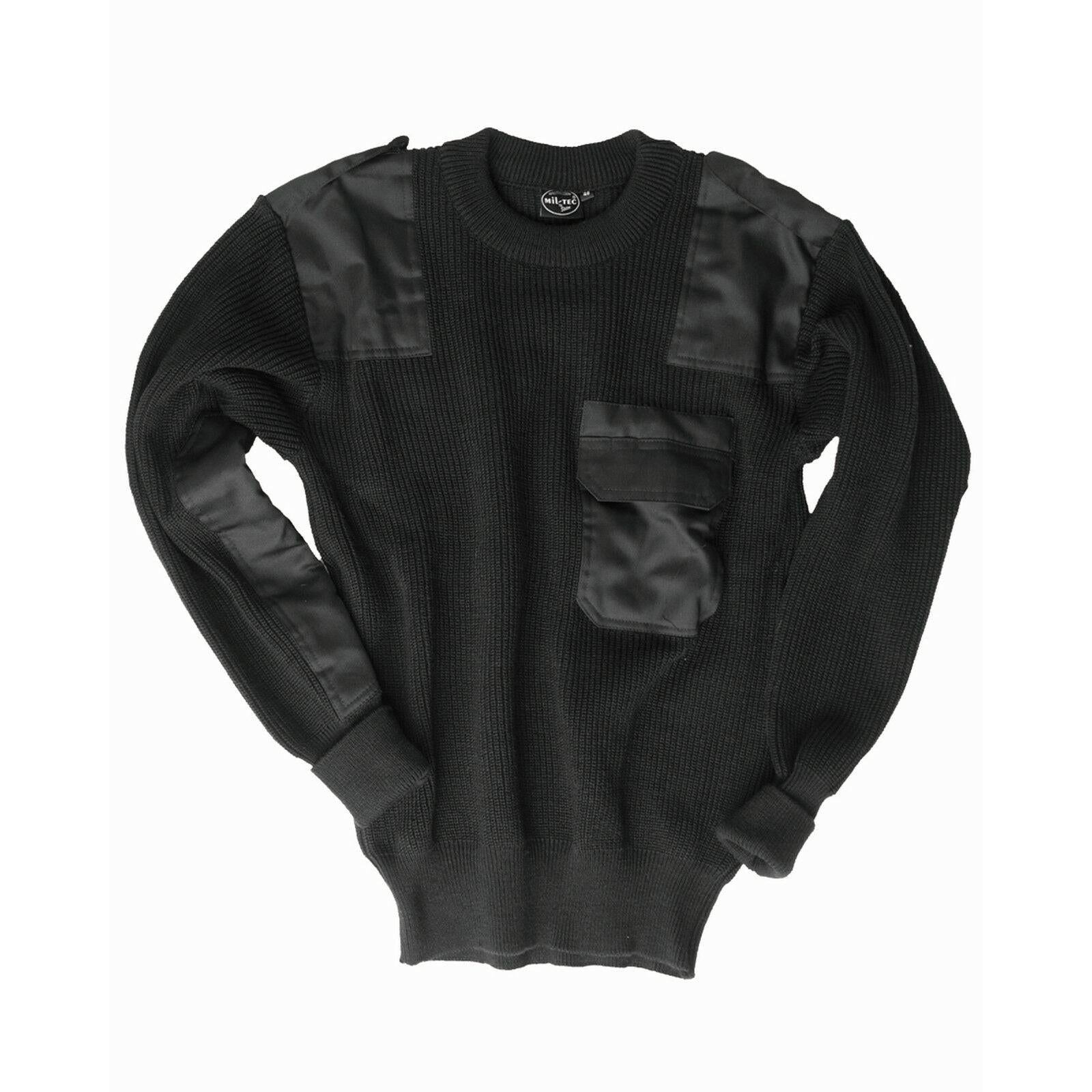 MIL-TEC Pullover Acryl Military Bundeswehr Pullover schwarz Arbeitspullover