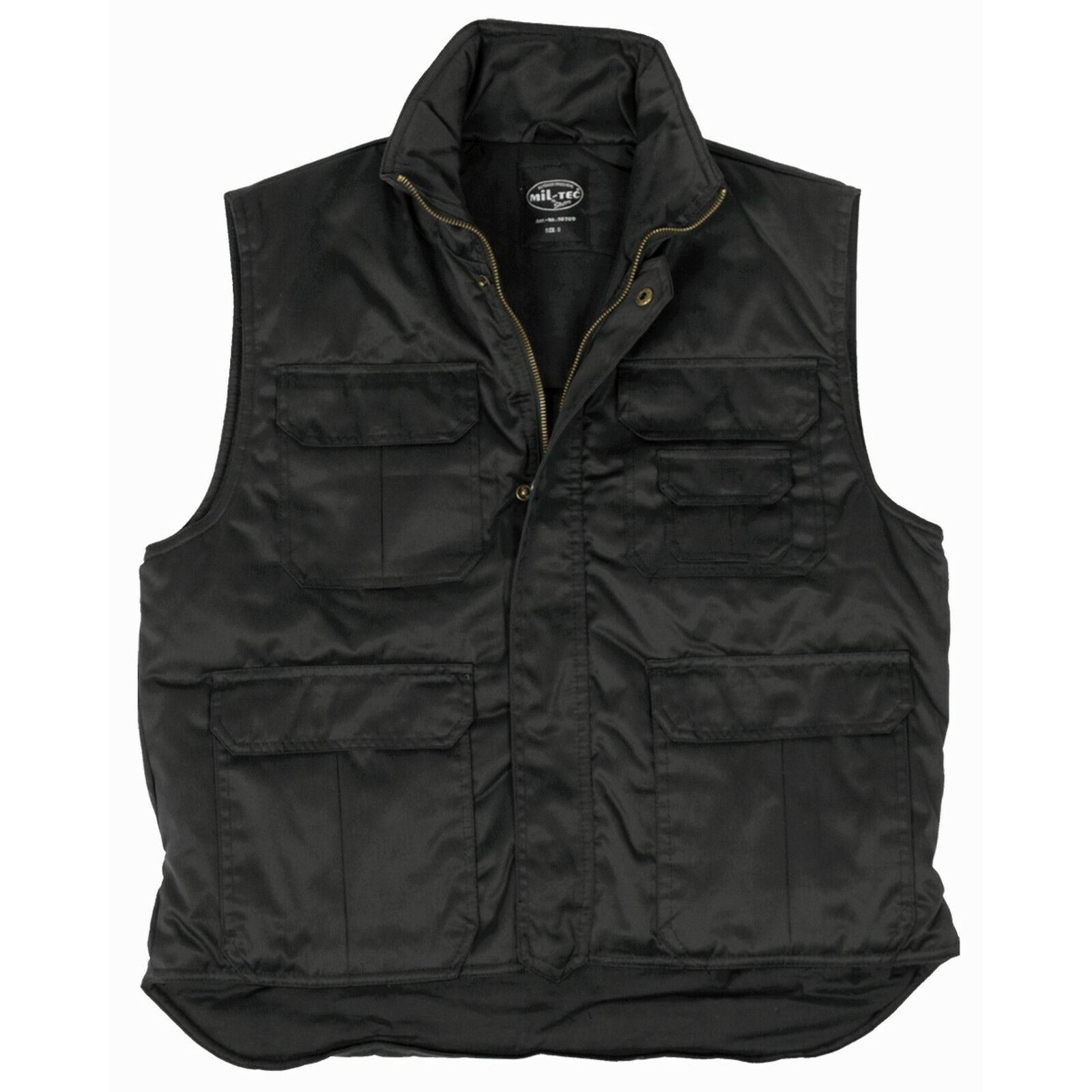 MIL-TEC Ranger Weste schwarz Truckerweste Outdoorweste Rangerweste Weste