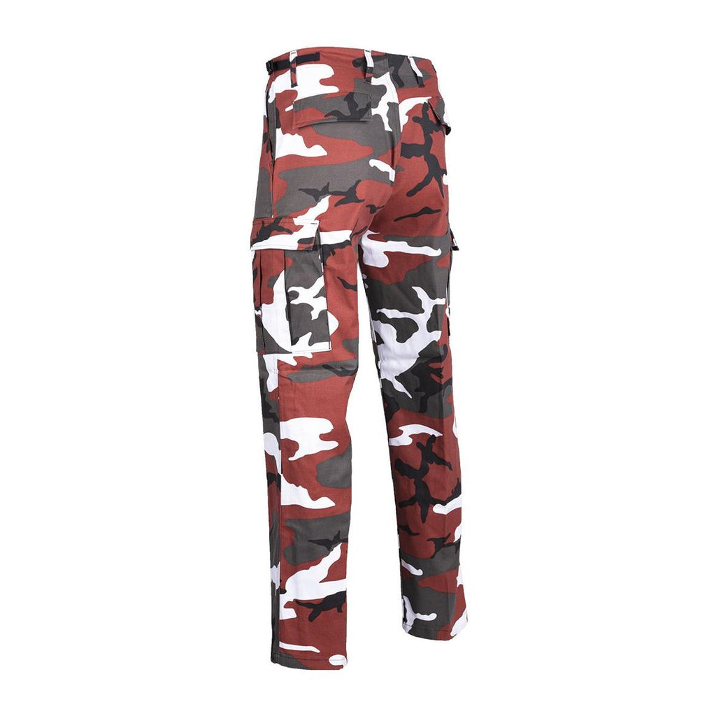 MIL-TEC Rangerhose Typ BDU red camo Army Hose Tarnhose Jagdhose Anglerhose