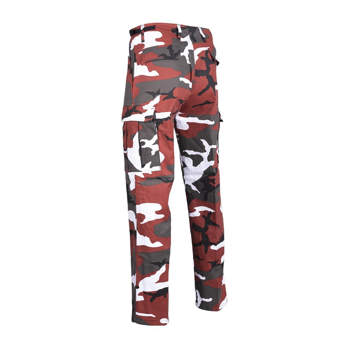 MIL-TEC Rangerhose Typ BDU red camo Army Hose Tarnhose Jagdhose Anglerhose