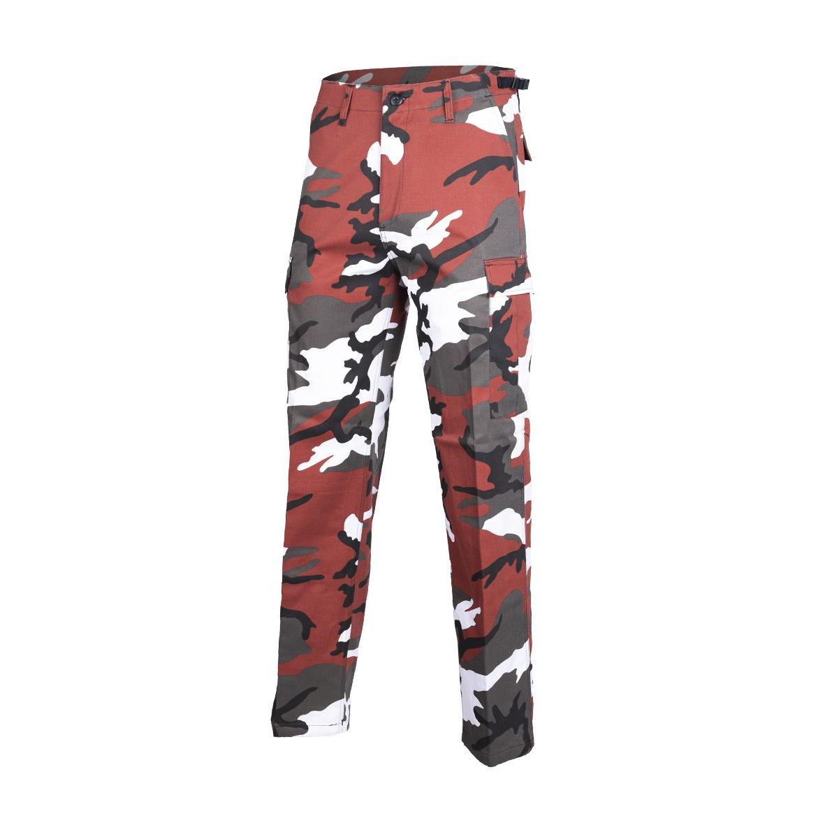 MIL-TEC Rangerhose Typ BDU red camo Army Hose Tarnhose Jagdhose Anglerhose