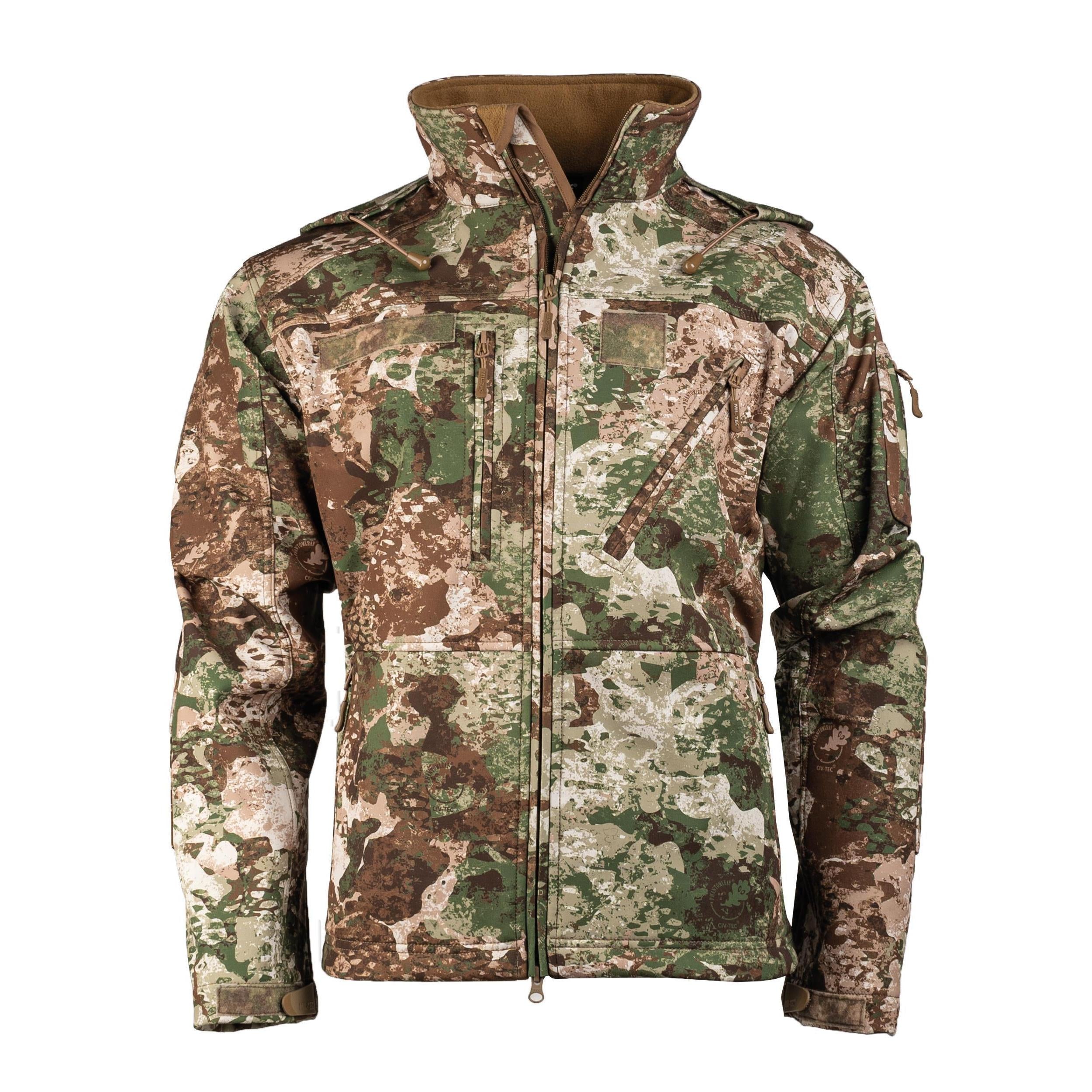 MIL-TEC SCU 14 Softshelljacke WASP I Z2 Tarnmuster Vorderansicht