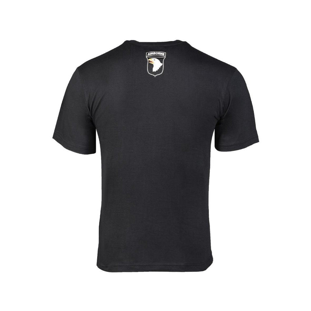MIL-TEC T-Shirt AIRBORNE schwarz Army Shirt bedruckt T-Shirt shortsleeve