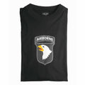 MIL-TEC T-Shirt AIRBORNE schwarz Army Shirt bedruckt T-Shirt shortsleeve