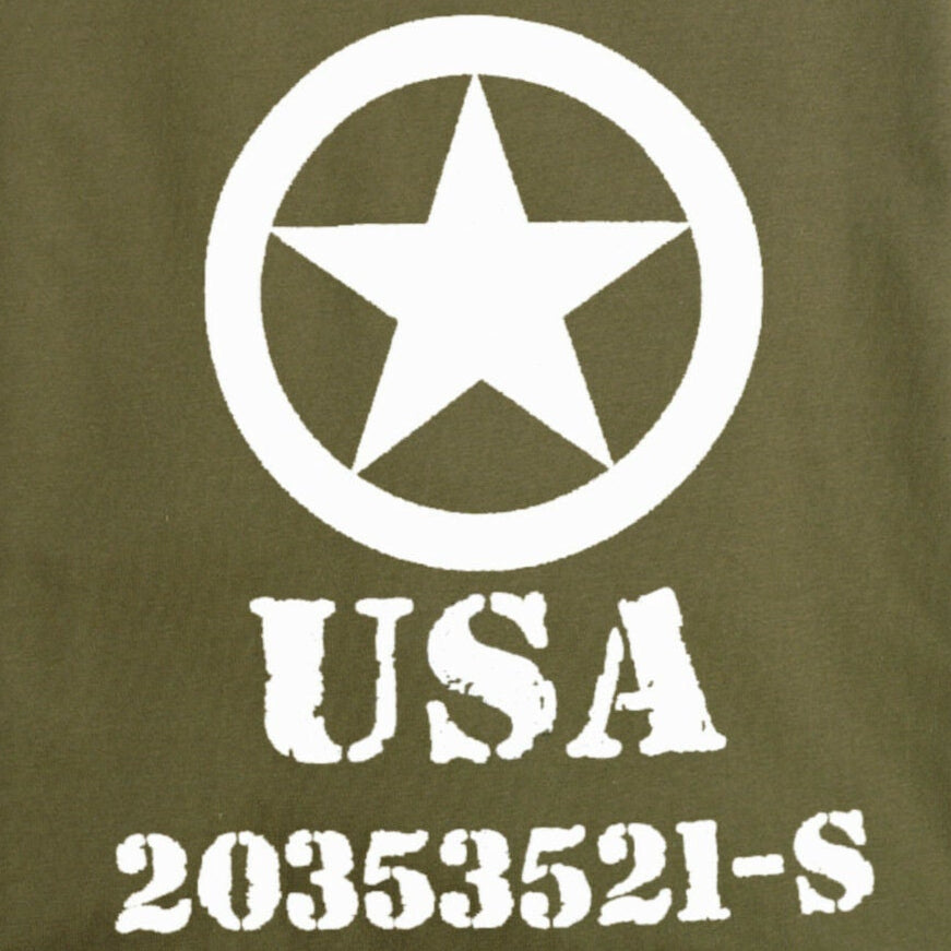 MIL-TEC T-Shirt ALLIED STAR oliv Army Shirt bedruckt T-Shirt shortsleeve
