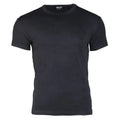 MIL-TEC T-Shirt Body Style in Schwarz – figurbetontes Herren-Shirt mit Rundhalsausschnitt