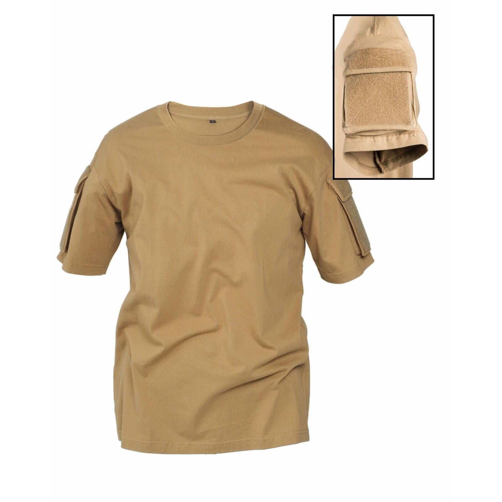 MIL-TEC Tactical T-Shirt coyote Combat Shirt Einsatz-Shirt Army Paintball Shirt