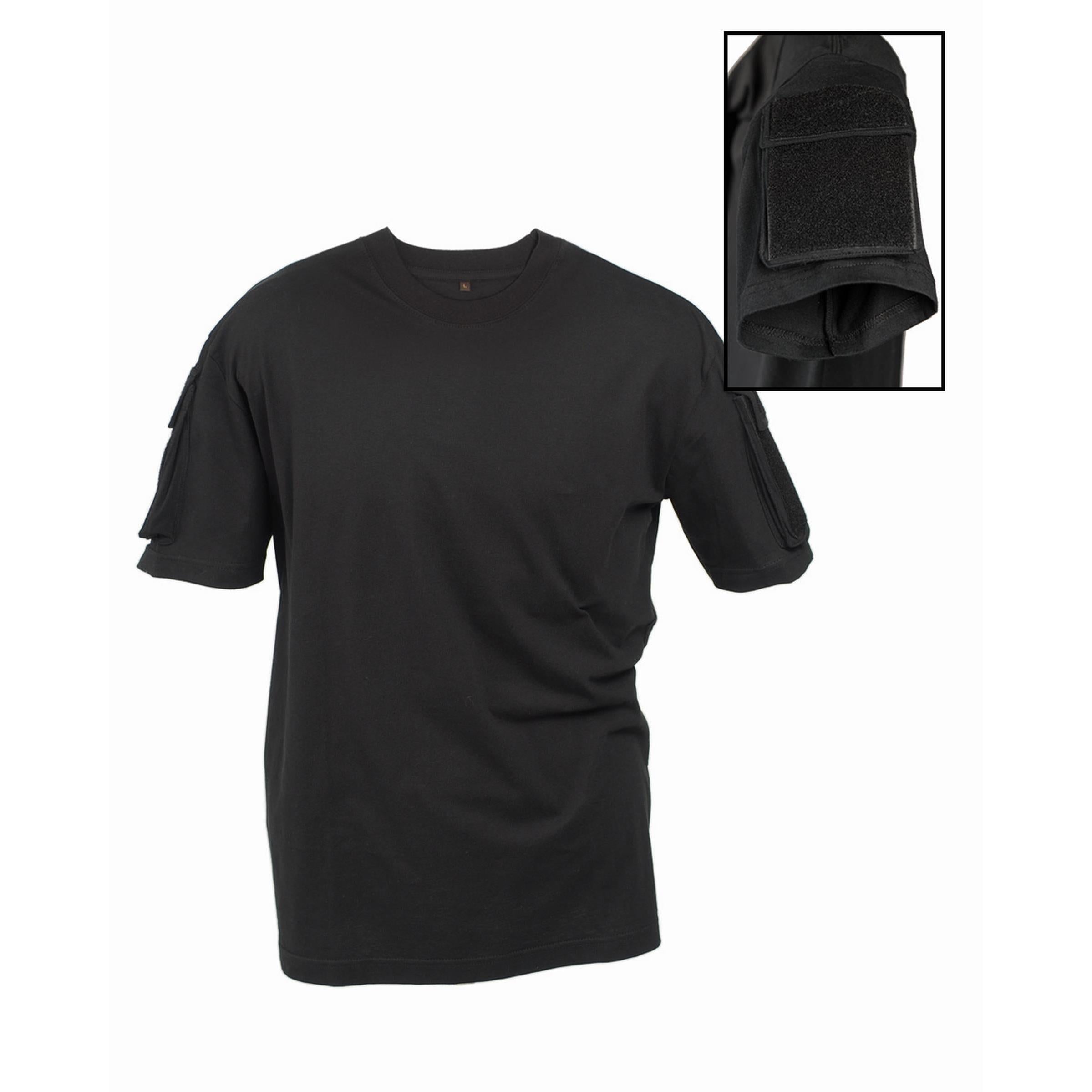 MIL-TEC Tactical T-Shirt schwarz Combat Shirt Einsatz-Shirt Army Paintball Shirt